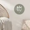 Geluk zit in 't zonnetje - Tekst - Geluk - Quotes - Zon Wandcirkel behangsticker klein -sfeer4