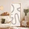 Moderne kunst - Beige - Abstract deurposter klein -sfeer2