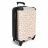 Zalmroze vlekken op crèmekleur NBS - Handbagage koffer - Volwassenen Unisex middel -productfoto_3d