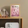 Eenhoorn - Roze - Vlinders - Bloemen Light Box met kabel (Kinderlampje) klein -sfeer2_kind