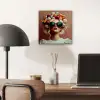 Vrouw - Macarons - Bril aluminium wit klein -sfeer5