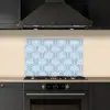 Palmboom - Modern - Blauw keuken achterwand spatscherm klein 900 -sfeer1