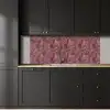 Bladeren - Patroon - Paars keuken achterwand 2 middel 871 -sfeer1