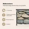 Stenen - Rustiek - Grijs Balkonbeschermer Duitsland klein -specs_NL