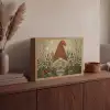 Kerstgnome - Konijntjes - Kleurrijk Light Box met batterij (Wandlamp) middel -sfeer2
