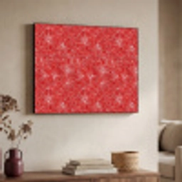 Bloemen - Patroon - Rood Textielframe zwart klein 947 -sfeer3