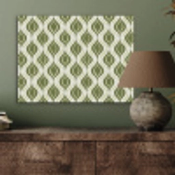 Patroon - Retro - Groen PET vilt klein 837 -sfeer2