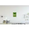 Grafisch - Art - Cocktail - Groen textielposter latten blank klein -kinderkamer