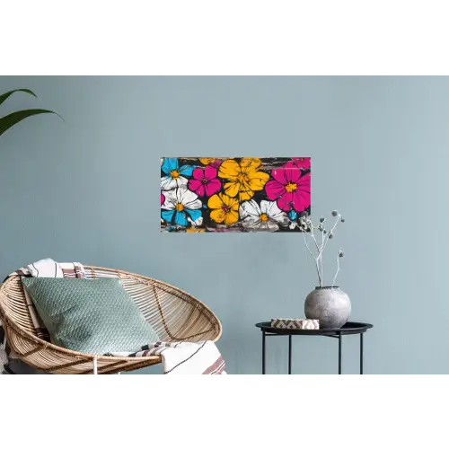 Street Art - Bloemen - Mix Muursticker klein -plant