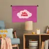 Girl power - Wolk - Roze Wandkleed katoen klein -wsfeer4_kind