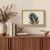 Palmblad - Donkere bladen - Subtiel Light Box met kabel (Tafellamp) klein -sfeer2