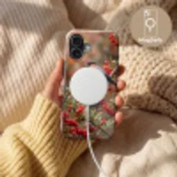 Goudvink - Bessen - Herfst - Natuur - Kleurrijk Toughcase MagSafe Apple iPhone 17 klein -USP_MagsafeV