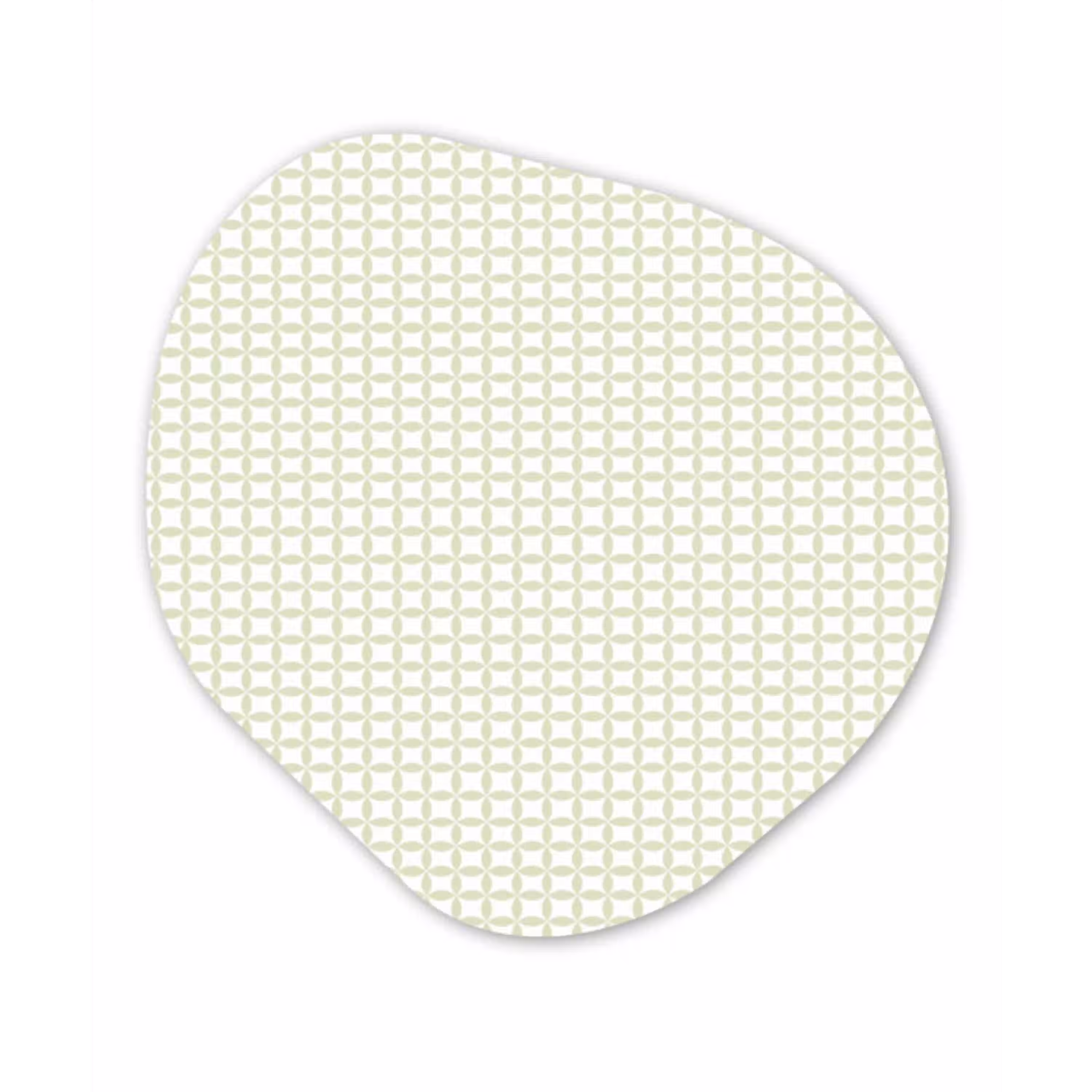 Saliegroen - Geometrisch - Cirkels - Patroon Wandcirkel Organisch Forex 3mm klein 629 -3d