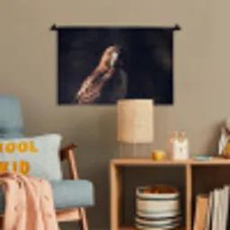 Roofvogel - Buizerd - Bruin Wandkleed katoen klein -wsfeer4_kind