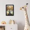 Kunst - Levensboom - Botanisch - Abstract fotolijst zwart zonder passe partout klein -usfeer4_kinderkamer