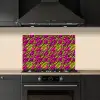 Roze - Groen - Neon - Dieren keuken achterwand spatscherm klein 900 -sfeer1