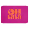 Oh la la - Roze - Oranje - Gestapelde letters Badmat klein -3d