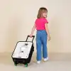 Prinses met zwart jurkje Kinderkoffer - Zwart klein -sfeer1
