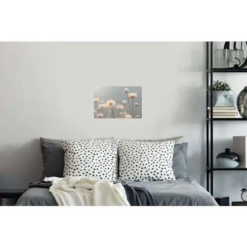 Strobloemen - Wit - Daglicht Muursticker klein -slaapkamer