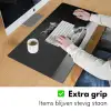 Langharige kat - Zonnebril - Spaghetti - Humor - Zwart - wit Muismat XXL klein -sfeer3