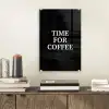 Quotes - Letters - Koffie - Zwart plexiglas 5mm klein -sfeer1