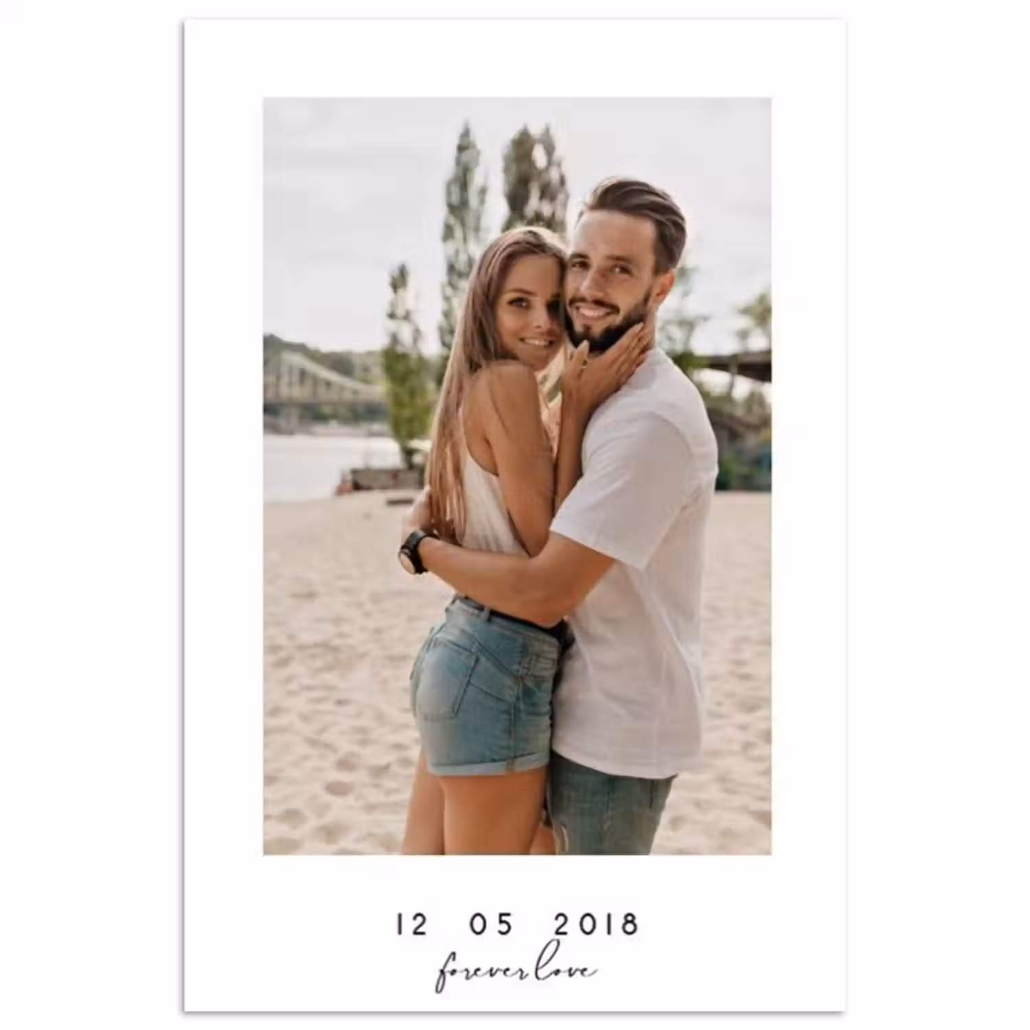 Gepersonaliseerde poster - Forever Love - Witte Border