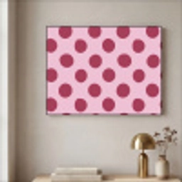 Stippen - Patroon - Bordeaux Textielframe zwart klein 947 -sfeer2