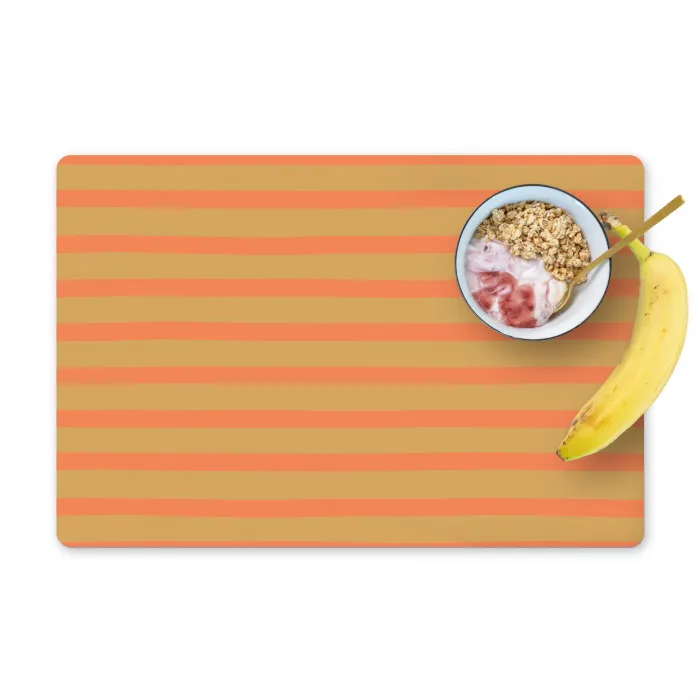 Zee - Rood - Geel - Strepen Placemat vinyl groot 368 -zzzproduct_Kitchenyeah-website