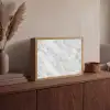 Grijs - Wit - Marmer Light Box met batterij (Wandlamp) middel 907 -sfeer2