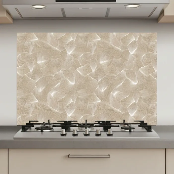 Organisch - Textuur - Beige keuken achterwand spatscherm klein 900 -3d_website