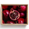 Granaatappel - Rood - Fruit Dienblad Rechthoek middel -z3d_shopping