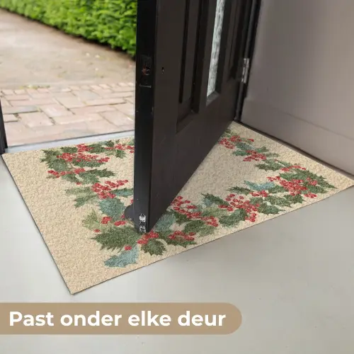 Hulstrand - Bessen - Beige Deurmat klein -USP_NL