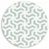 Patronen - Abstract - Groen - Geometrie Wandcirkel kunststof plaat 5mm dik klein 188 -3d