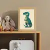 Dinosaurus - Turquoise - Stekels Light Box met kabel klein -sfeer2_kind
