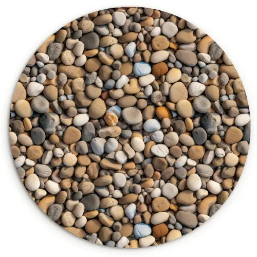 Licht - Stenen - Rust Wandcirkel kunststof plaat 5mm dik klein 188 -3d