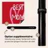 Moeder - Quote - Hartje - Rood Inductie beschermer vinyl 3mm middel -zzzzzzz-induclip_FR
