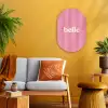 Roze - Gestreept - Belle Wandcirkel Ovaal Forex klein -sfeer4