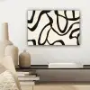 Abstract - Lijnen - Modern - Beige canvas 2cm klein -sfeer6