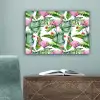 Bladeren - Flamingo - Bloemen - Jungle canvas 2cm klein -sfeer4