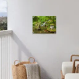 Rustige Japanse vijver tuinposter los doek klein -sfeer8