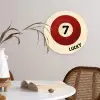Cirkel - Zeven - Lucky - Rood Wandcirkel kunststof plaat 5mm dik klein -sfeer4