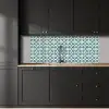 Patroon - Symmetrisch - Blauw keuken achterwand 2 middel 871 -sfeer1