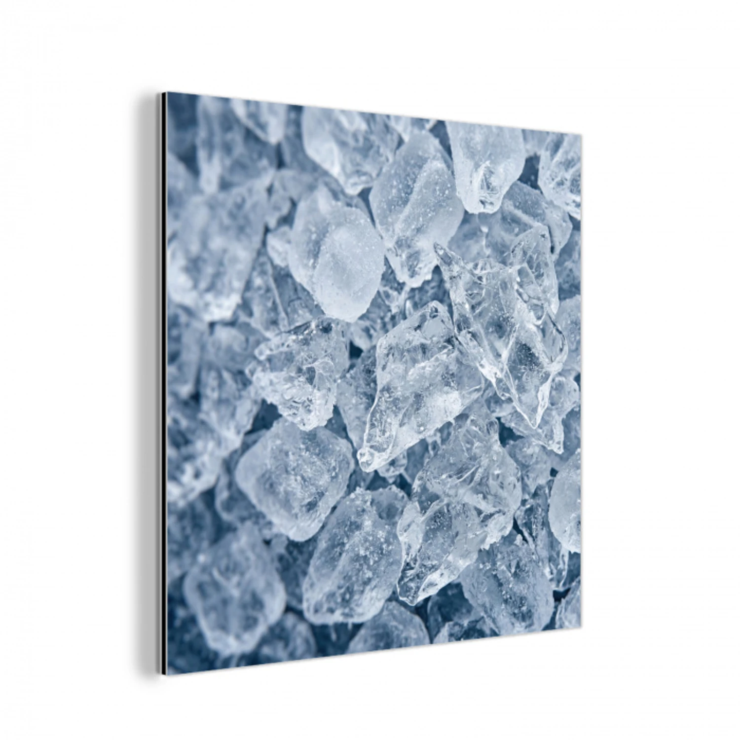 Ijsblokjes - Water - Blauw aluminium wit klein -3d