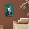 Parkiet - Turquoise - Quotes - Decoratie aluminium wit klein -sfeer4