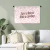 Koeienprint - Roze - Cowboy - Horse Wandkleed katoen klein -sfeer7