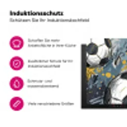 Voetbal - Abstract - Sport - Kleurrijk Inductie beschermer vinyl 3mm klein -zzzzzzz-lf-ups