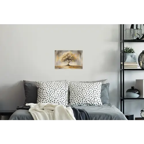 Schilderij - Boom - Abstract - Bladeren Muursticker klein -slaapkamer