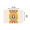 Stapel - Vormen - Geblokt - Oranje Placemat vinyl groot -specs