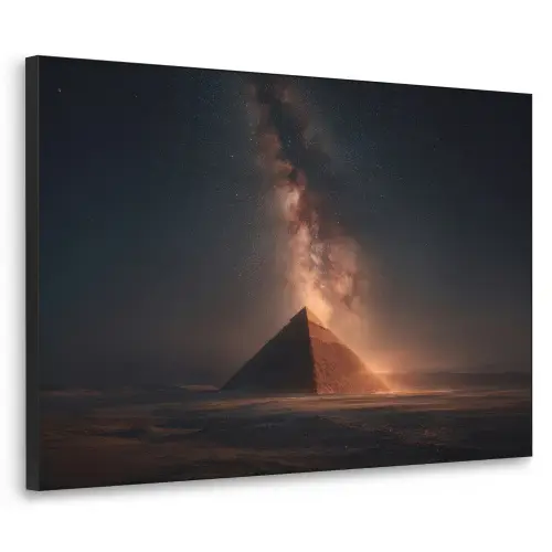 Piramide - Woestijn - Licht Textielframe zwart klein -3d