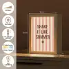 Zomer - Quote - Strepen Light Box met kabel (Tafellamp) klein -USP_NL